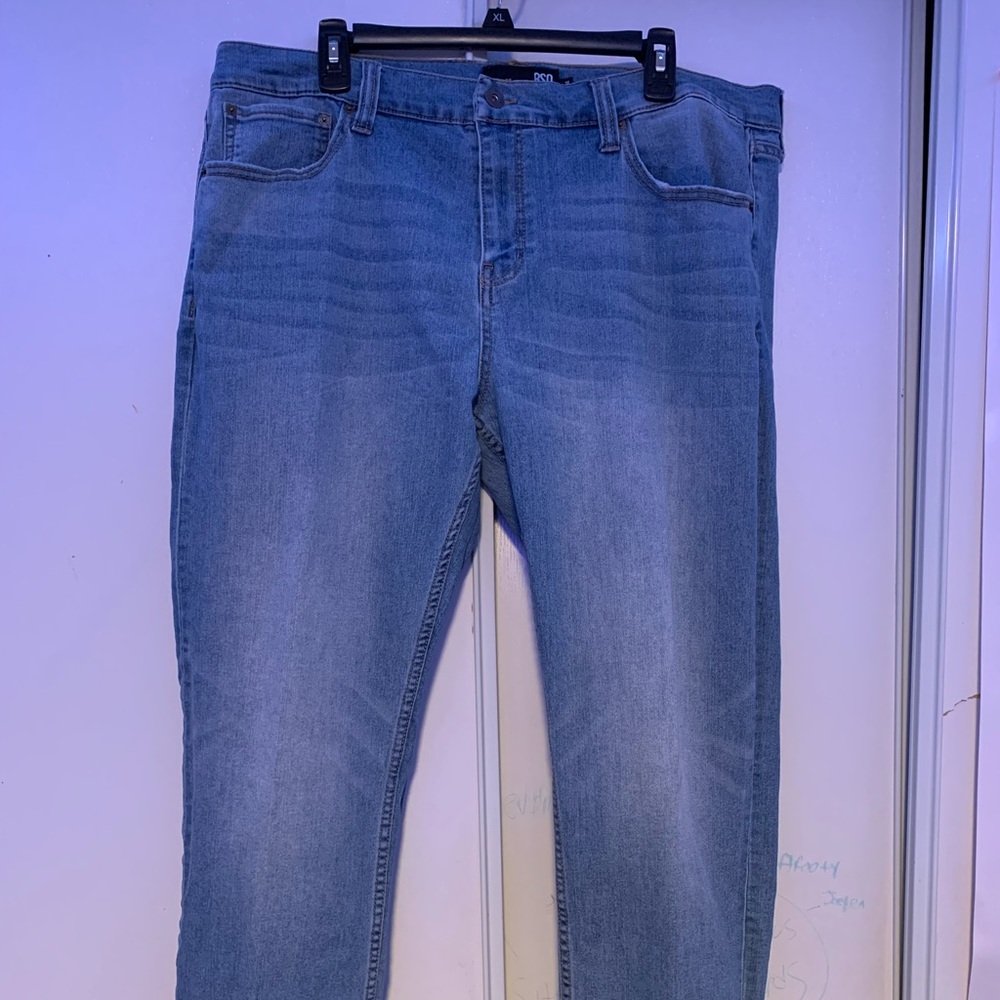 RSQ Mens Slim Straight Jeans 38x30 Blue